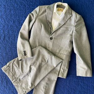Boys Suit from Next & Dillard’s white dress shirt